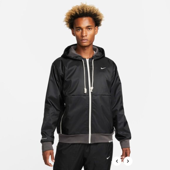 Nike Therma-FIT Standard Issue Oversized Waterproof Zip Hoodie Jacket Size L - Picture 6 of 14